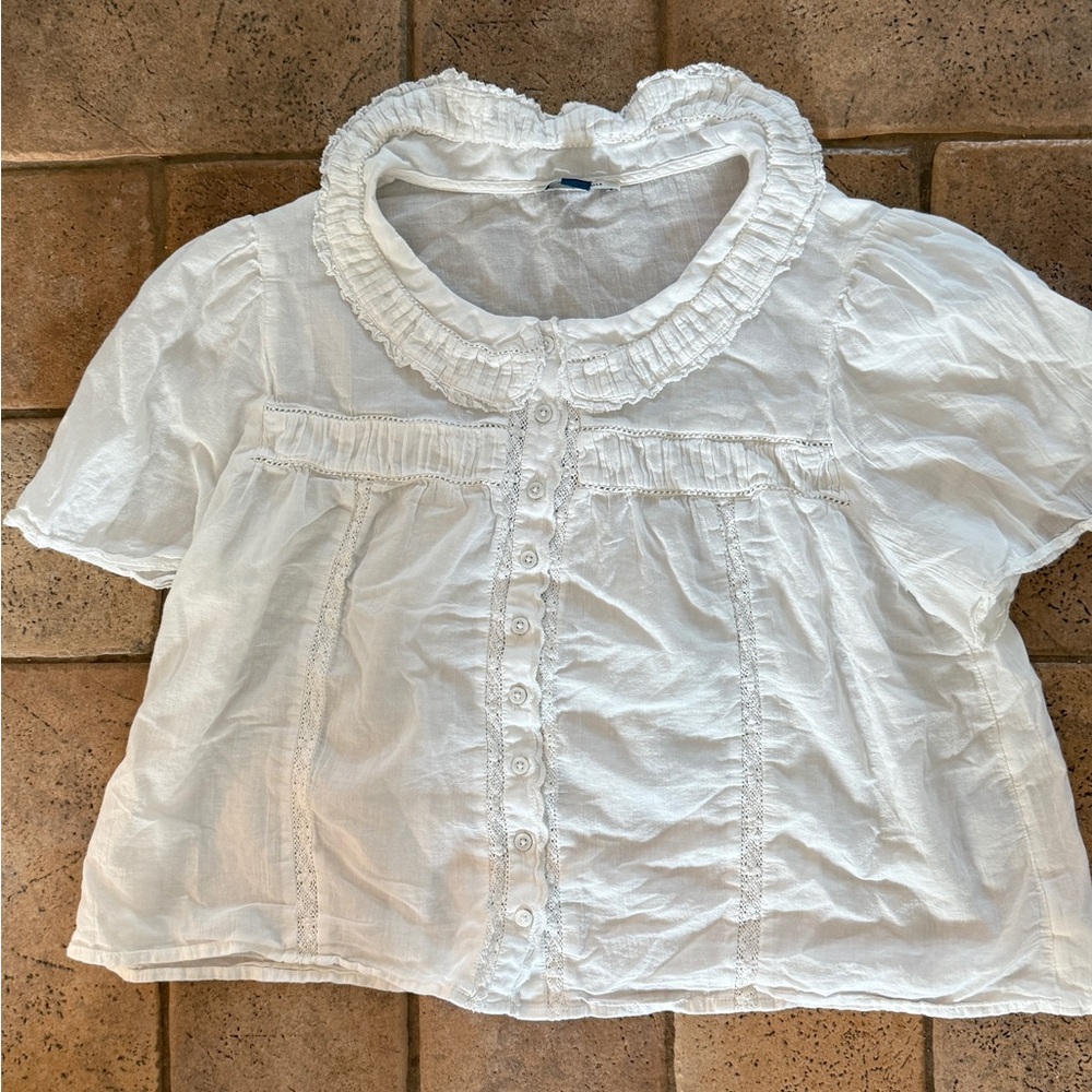 American Eagle High Rise Baggy Wide Leg Jean and Top Bundle - Picture 8 of 11